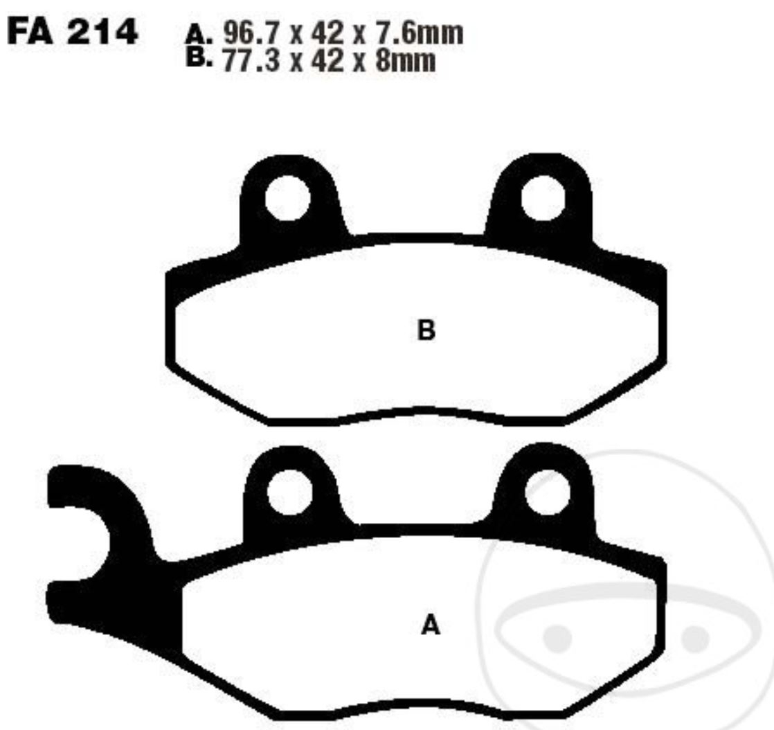 EBC Bremsbeläge FA214HH für Triumph Trident Tiger Sprint Trophy 750 900 1200