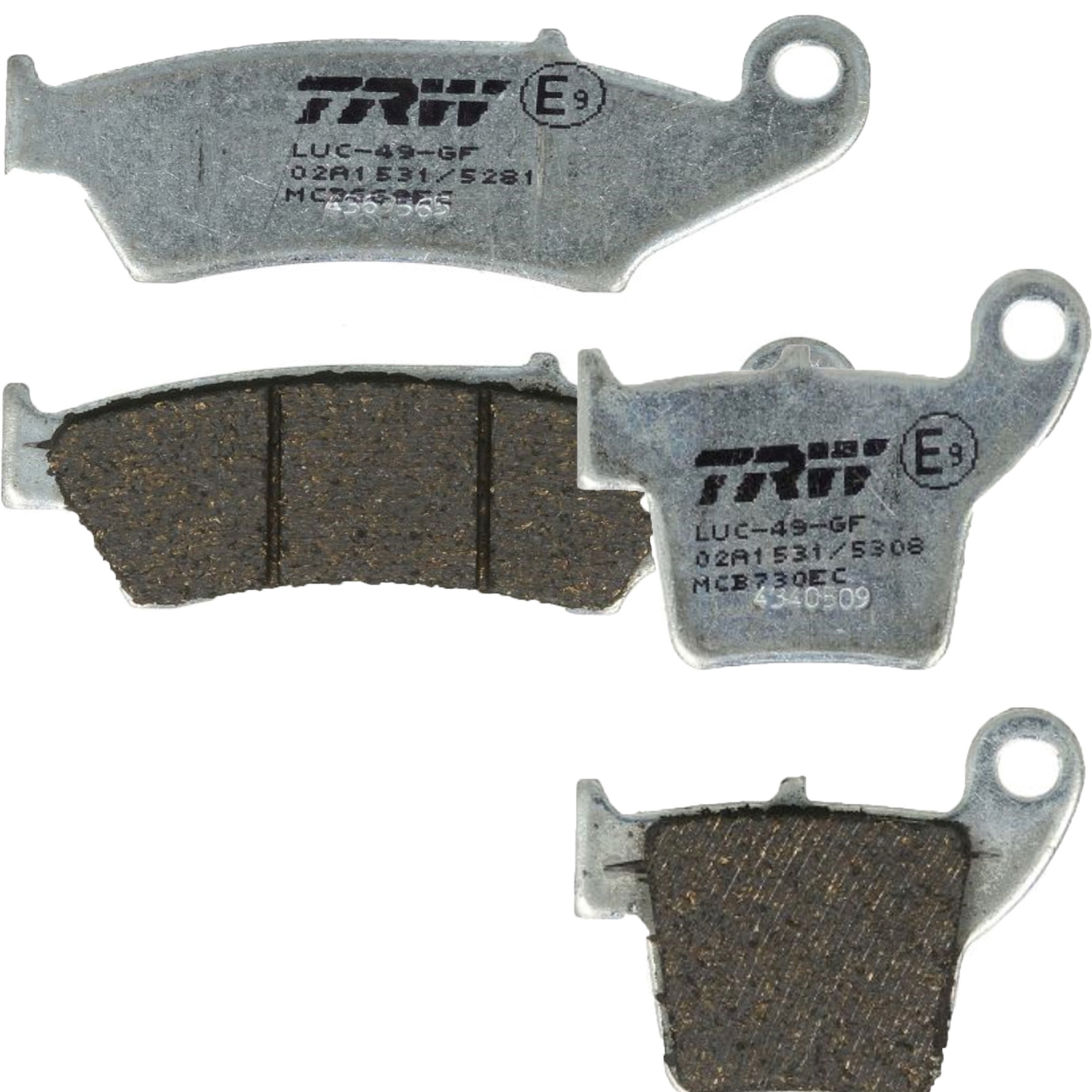 TRW Bremsbelagsatz für Honda CRF CRF250 CRF450 CR HM-Moto CRE-F CRF vorne+hinten