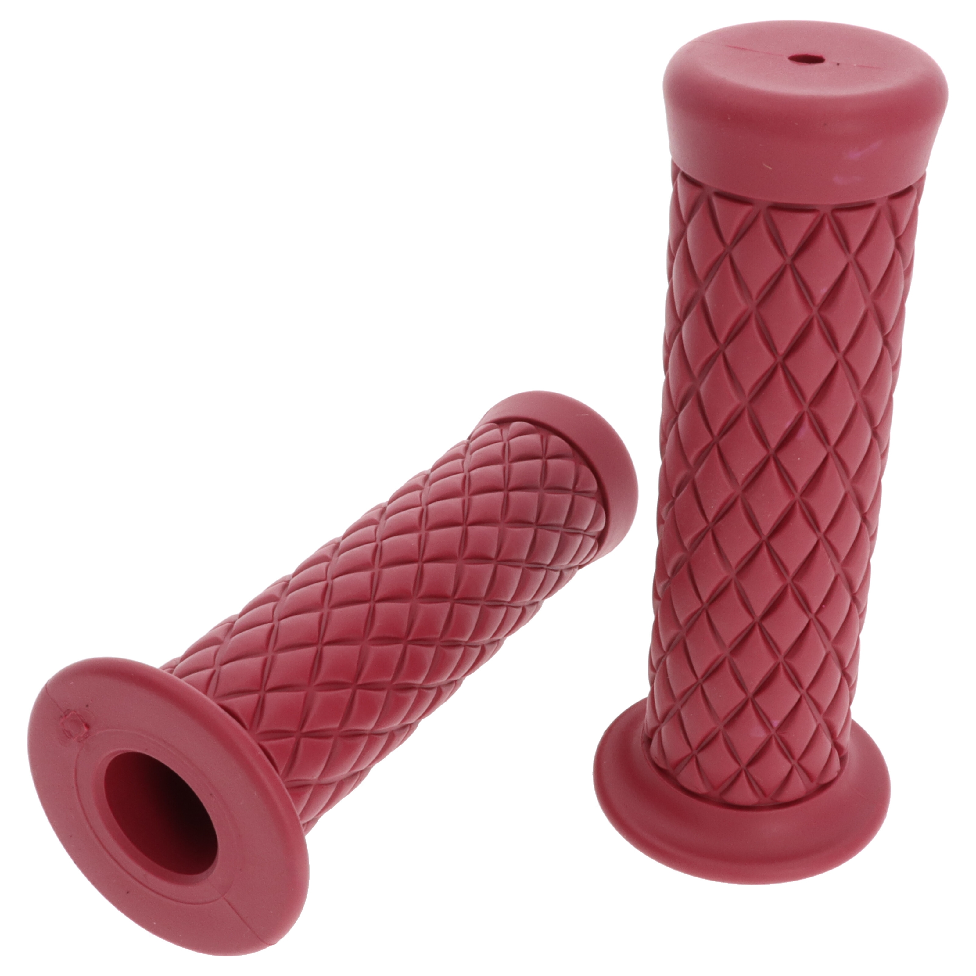 Motorrad Griffgummi-Paar Bordeaux 22/25 mm für 7/8"-22 mm Lenker, Länge:124 mm