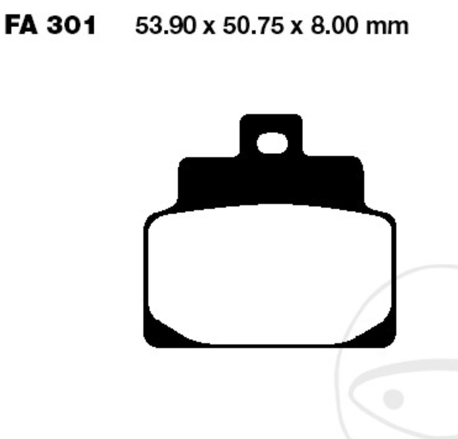 Bremsbeläge SFAC301 für Aprilia Leonardo SR Habana Mojito Compay 2T 4T Custom