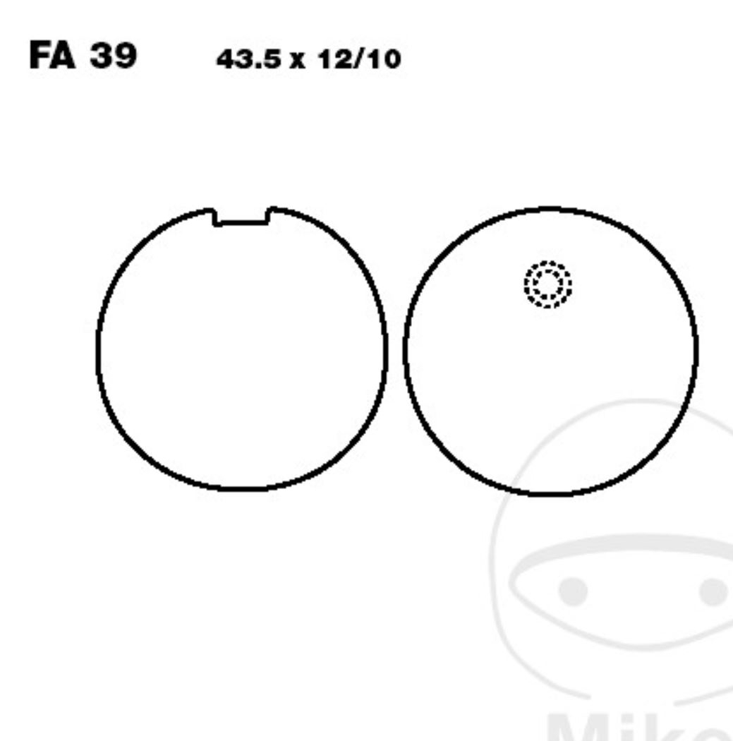 EBC Bremsbeläge FA039 für Kawasaki KH 125 A KH125A Z 200 A A