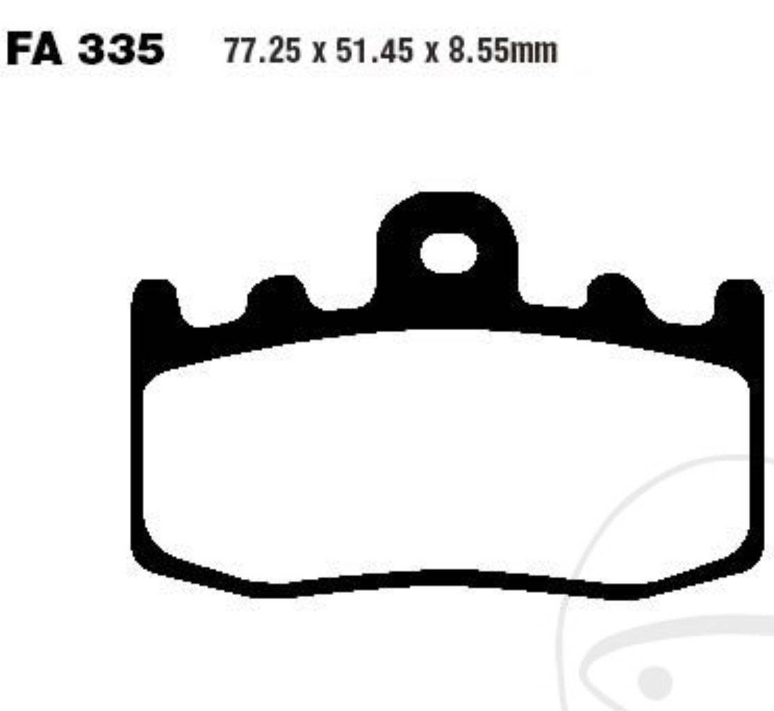 2x EBC FA335HH Sintermetall Bremsbeläge vorne für BMW R1100 R1150 R1200 K1200 K1300