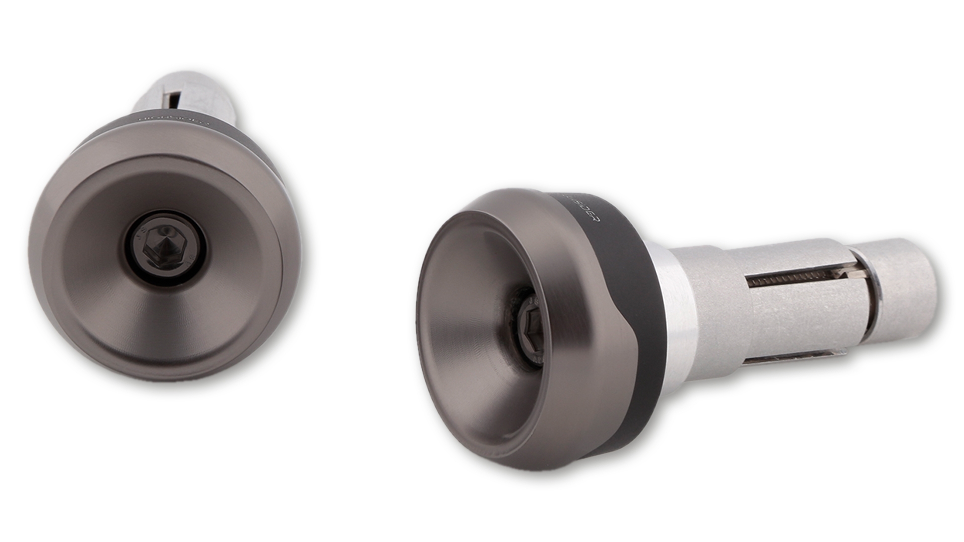 HIGHSIDER Aluminium Lenkergewichte AKRON-XS titan für Lenker ID 12-22 mm