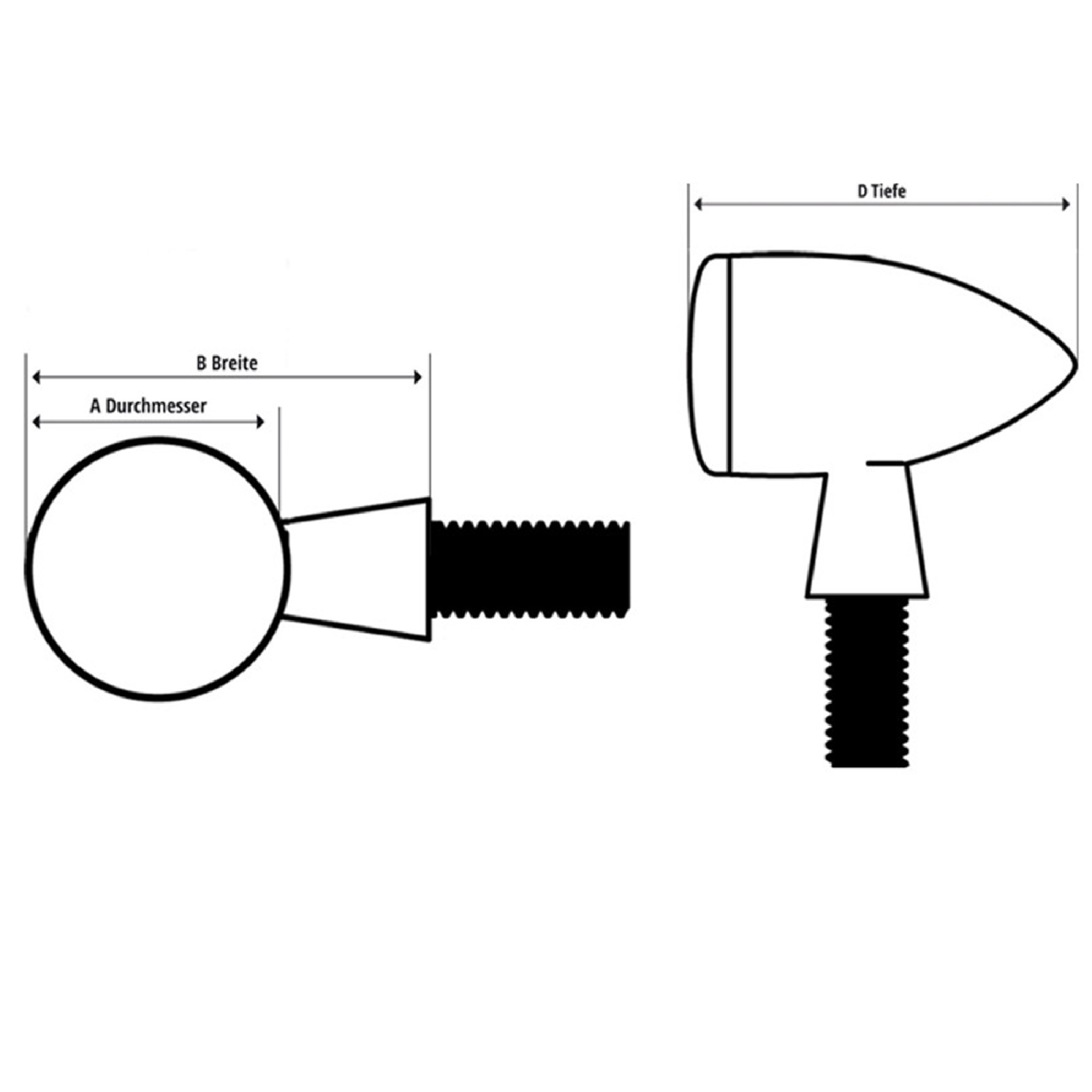 Highsider 202-265 Blinker Paar für viele Fahrzeuge smart Ochsenauge Lenkerendenblinker vorne hinten