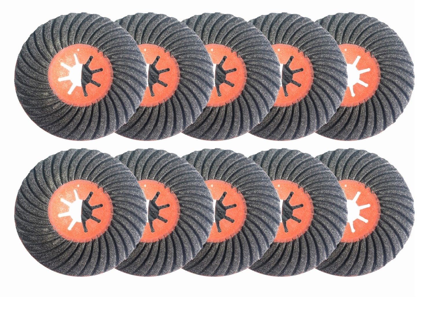 10x Fiberschleifscheibe Schleifscheibe Steingut Feinsteingut Ø 125mm Körnung P60