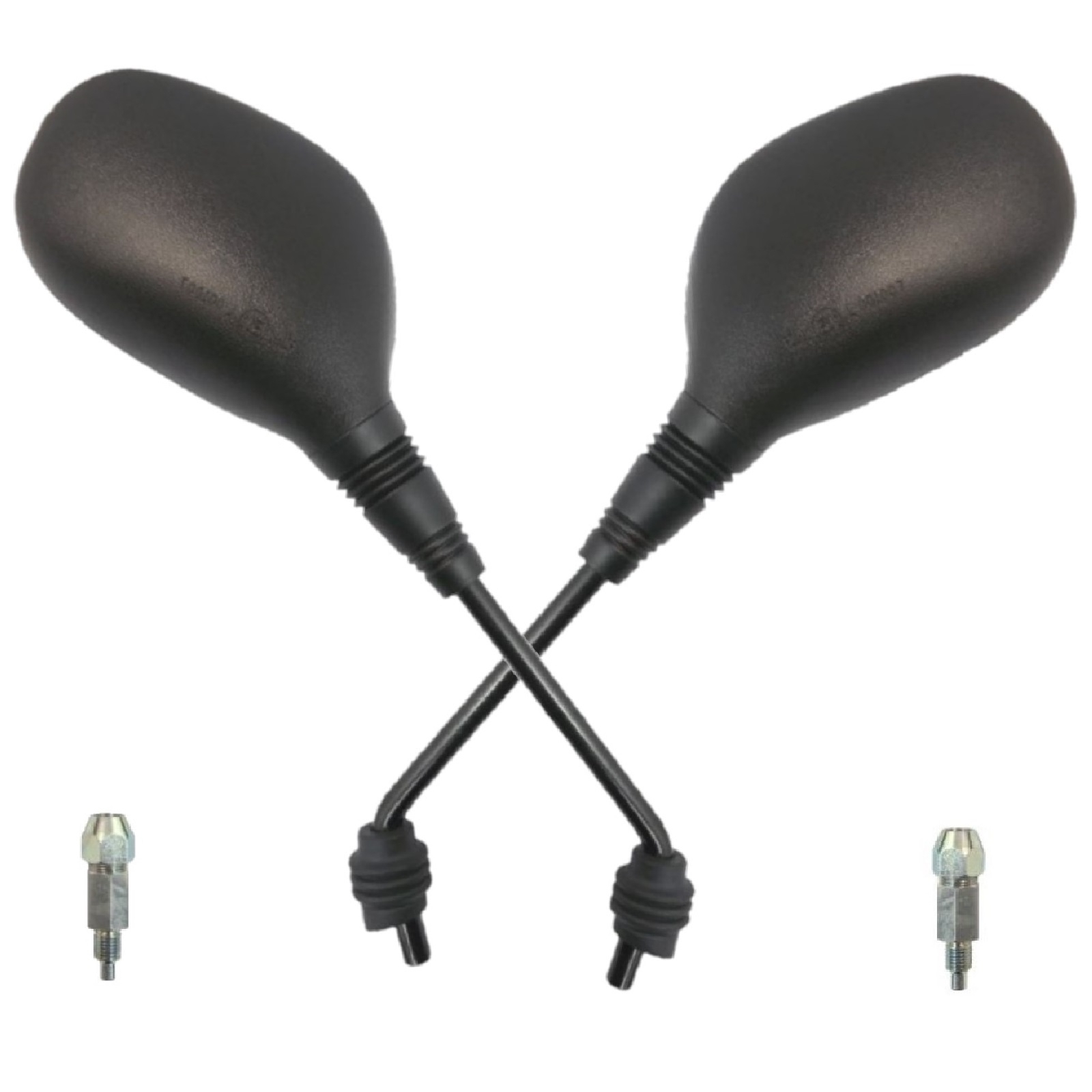 JMP Rückspiegel Paar für Piaggio Carnaby 125 2007-2011 200 2007 250 2009-2010 schwarz