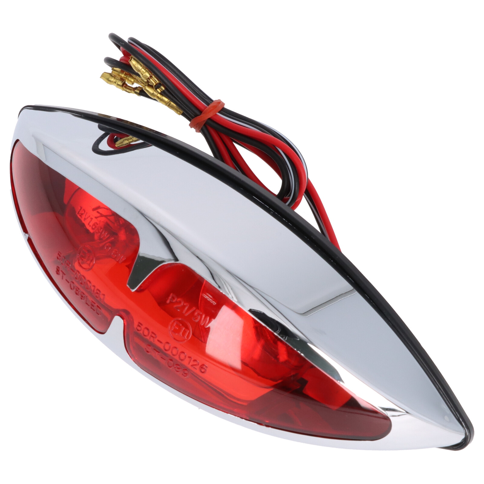 Universelle Rückleuchte Rücklicht Cat Eye schwarz Nummernschildbeleuchtung