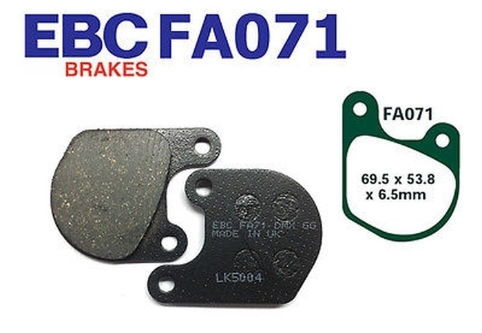 EBC Bremsbelag für Motorräder FA071 Organisch