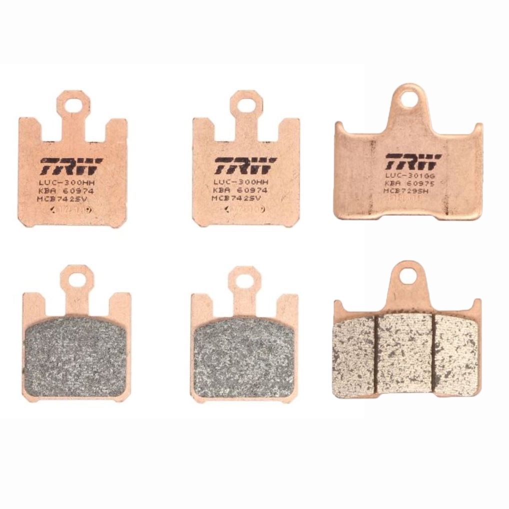 3x TRW Bremsbeläge vorne+hinten MCB742SV MCB729SH für Suzuki GSX-R 1000 Bj.2003