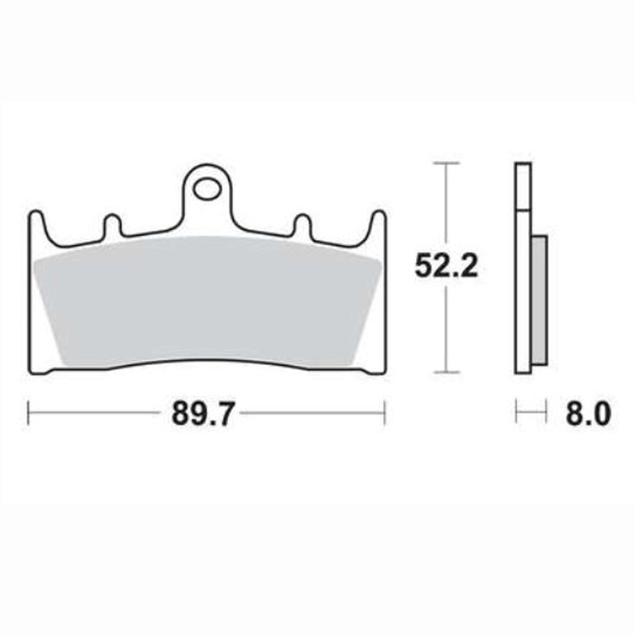 TRW MCB659 Bremsbeläge vorne für Kawasaki ZX-6R 7R 9R ZRX Suzuki GSF GSXR TL GSX