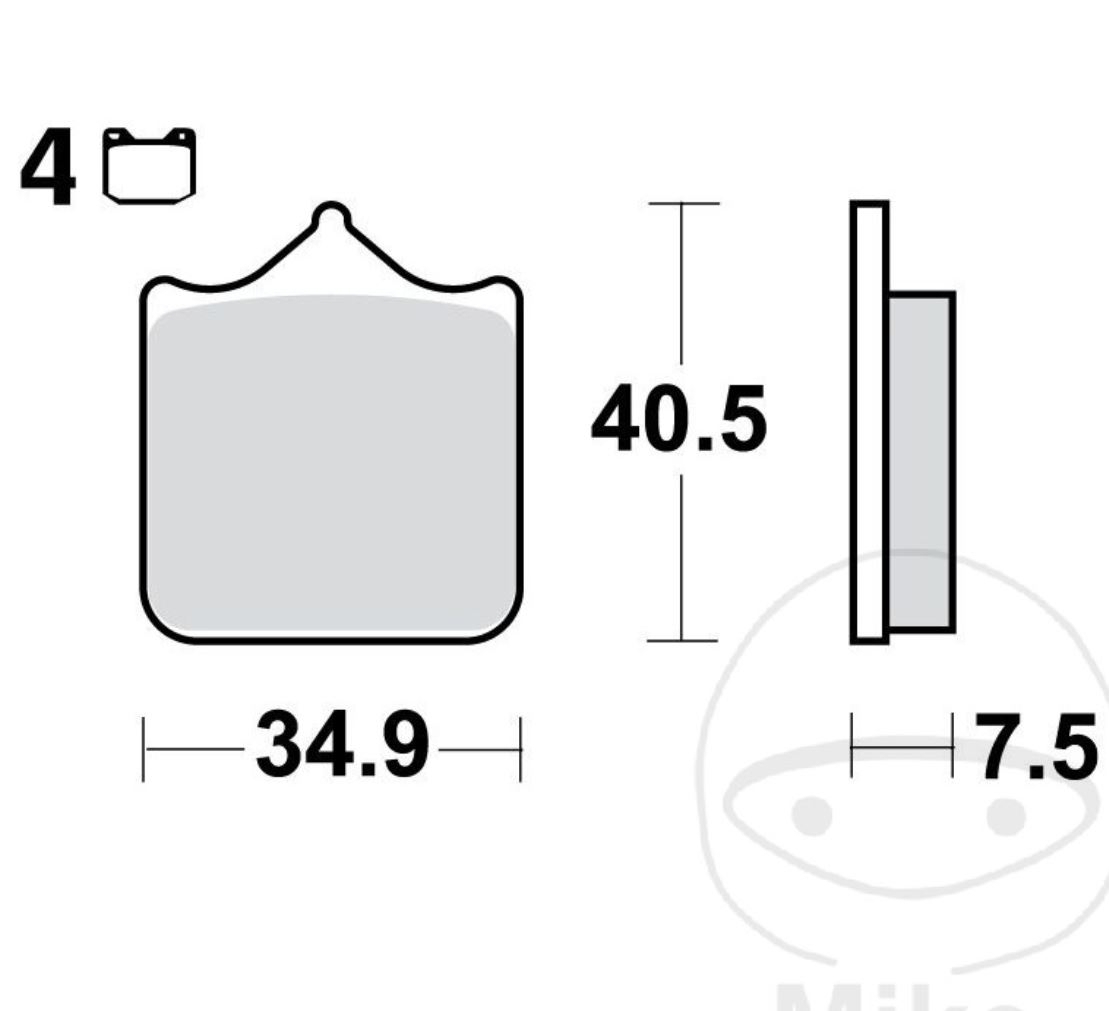 TRW Sintermetall Bremsbelagsatz für KTM Super Duke SMC Supermoto 690 990 Husqvarna SM SMS