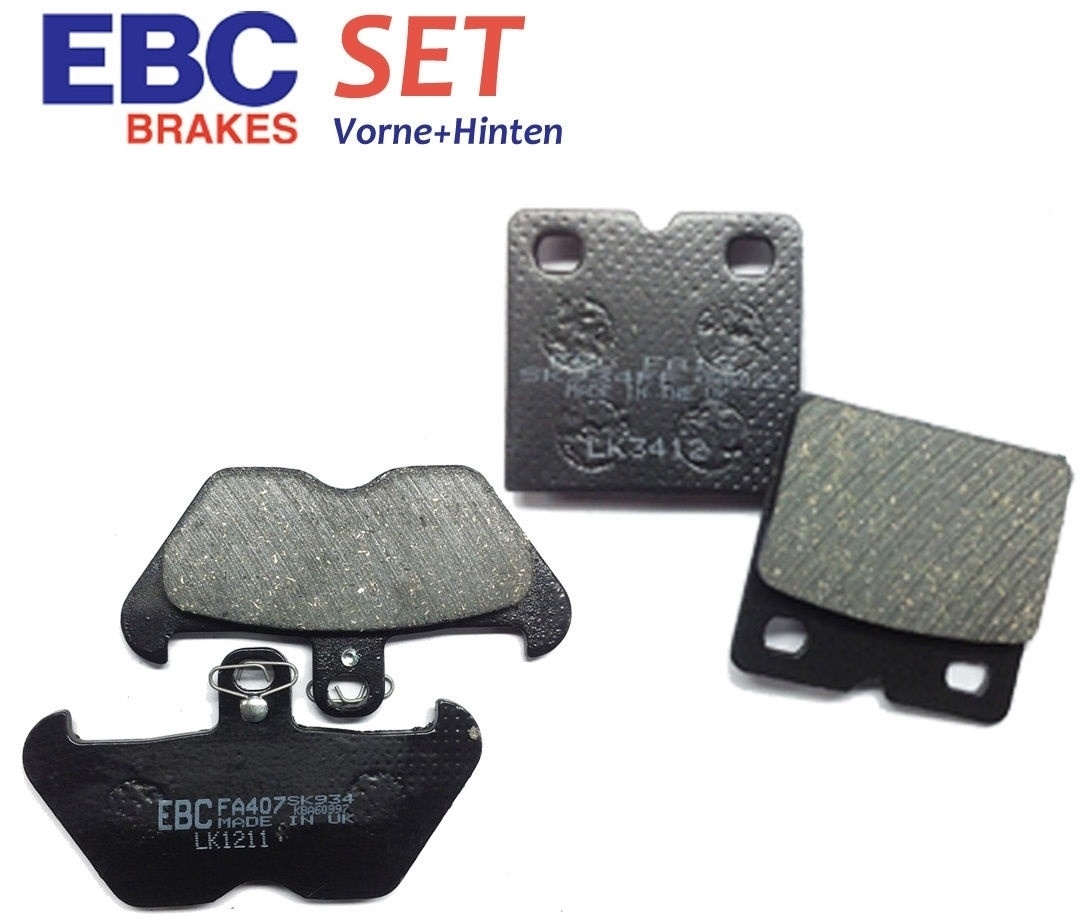 EBC Satz Bremsbeläge für BMW K1100 K1200 K1 1000 K100 R1100 vorne+hinten