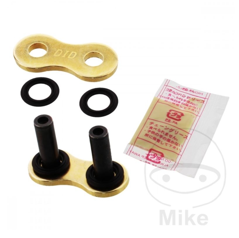 DID ZVMX Motorrad X-Ringkette Gold 520 Teilung 116 Glieder offen +Nietschloss