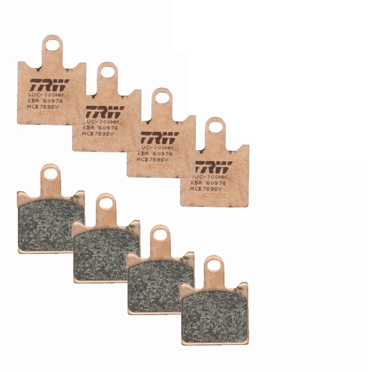 TRW MCB789SV Sintermetall Bremsbelagsatz vorne für Kawasaki ZZR 1400 ZZR1400 ABS 2006-2015