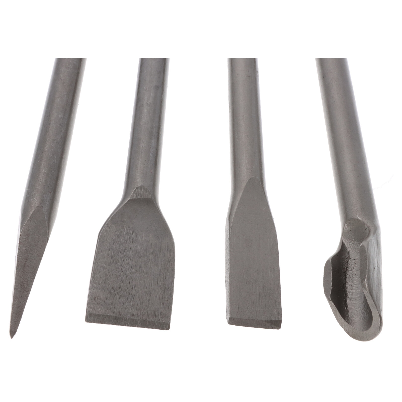 4-teiliges SDS-Max Meißelset 250 mm Spitzmeißel Breitmeißel Hohlmeißel Flachmeißel