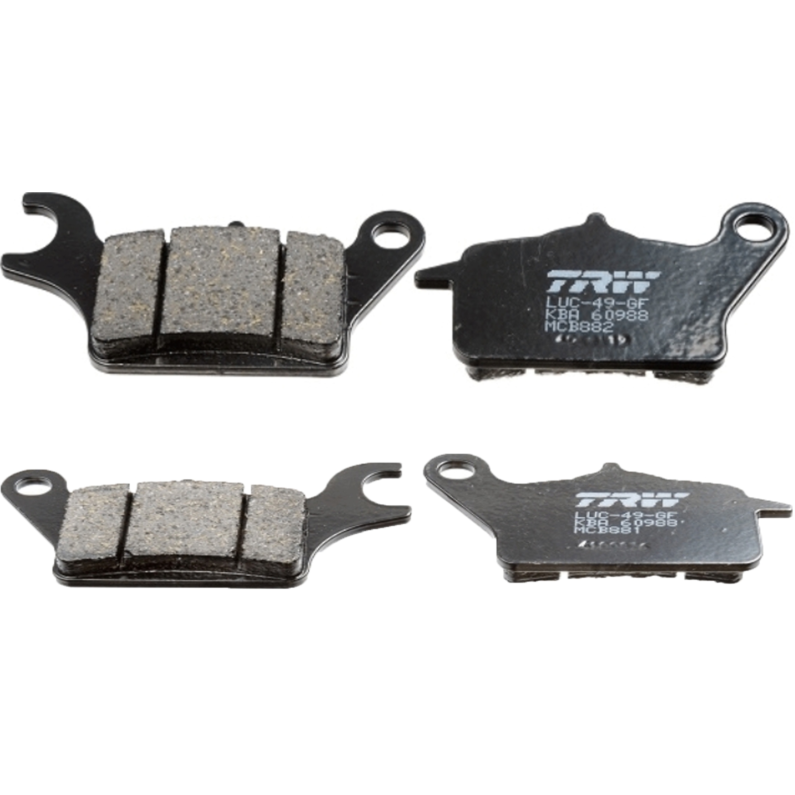 TRW Bremsbelagsatz vorne für Yamaha Tricity MW125 2014 - 2016 MWS125 A 2017-2019 rechts+links