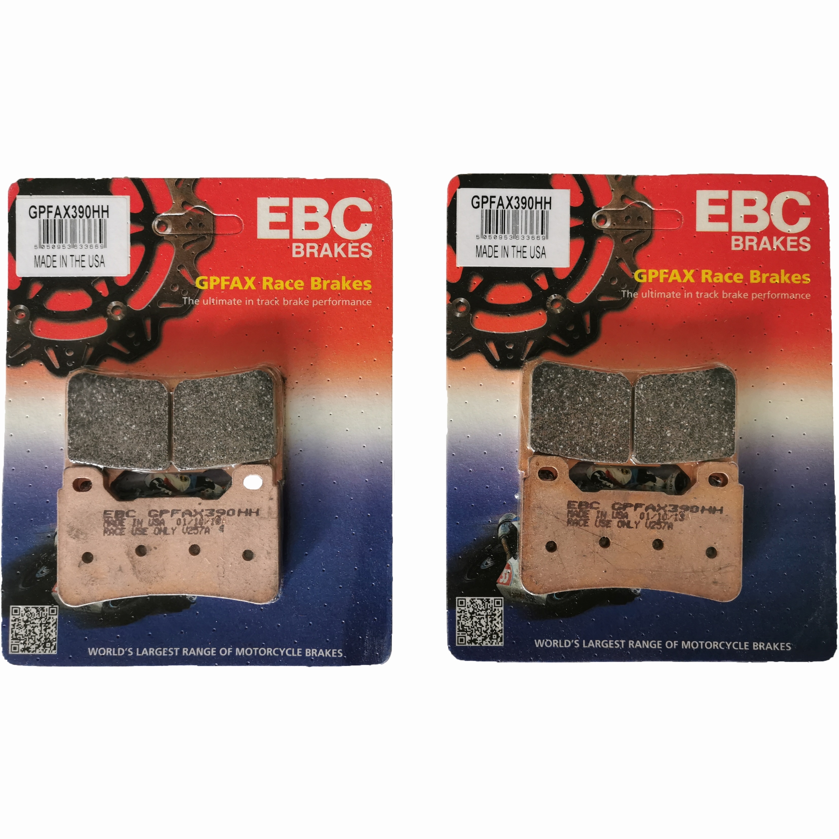 2x Sinter Racing Bremsbeläge GPFAX390HH für Honda CB1000R CBR600RR 1000R VFR800
