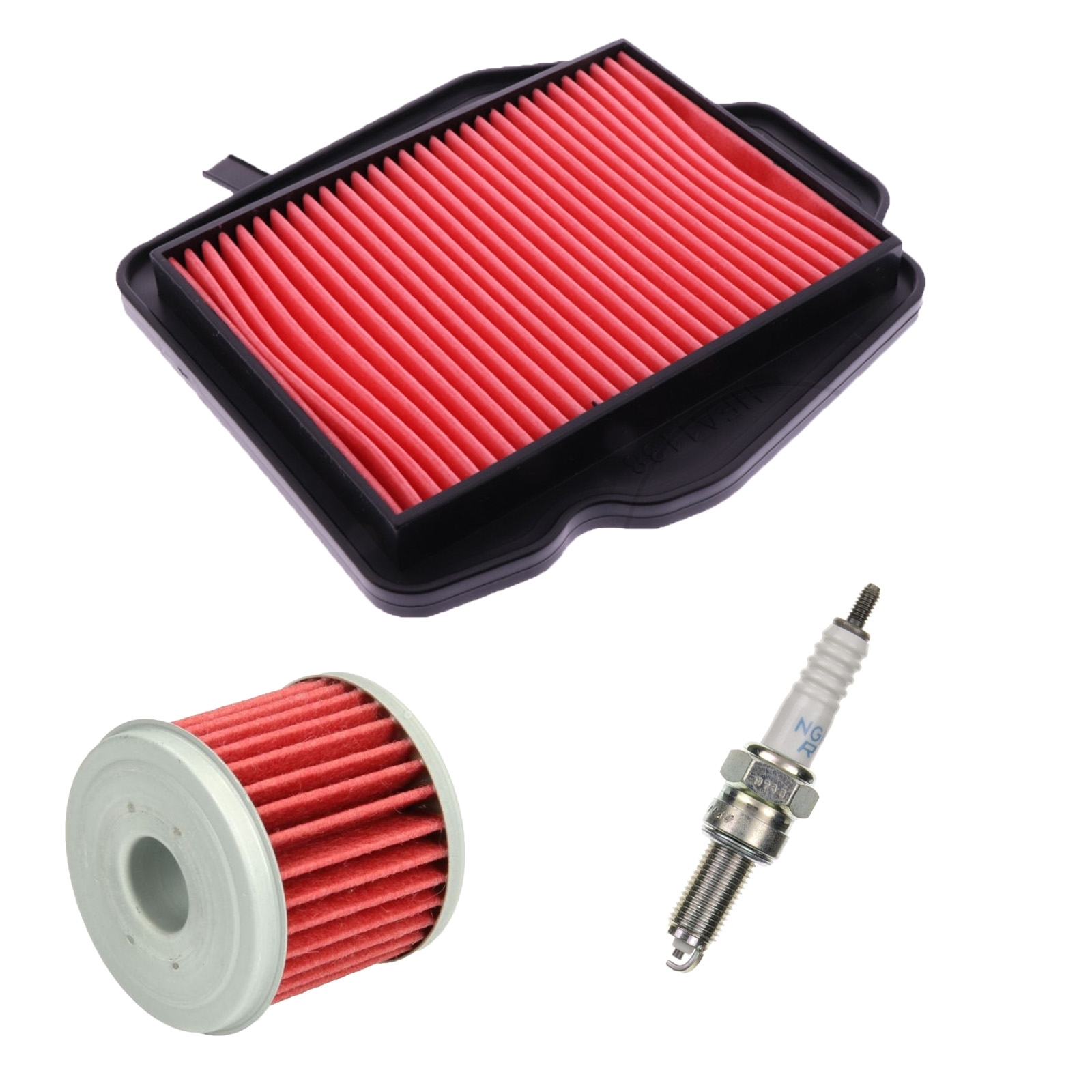 HIFLO Inspektionskit für Honda CB 125 FM (CBF125MM) CBS 2021-2026 JC84A Luftfilter Ölfilter Zündkerze