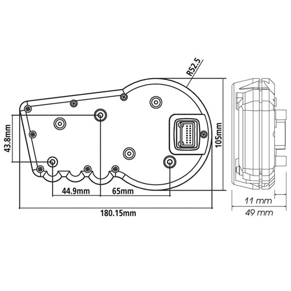 KOSO RX2 GP Style Digitaler Tachometer E-geprüft ABE