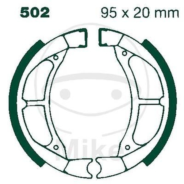 EBC Bremsbacken brake shoe Y502