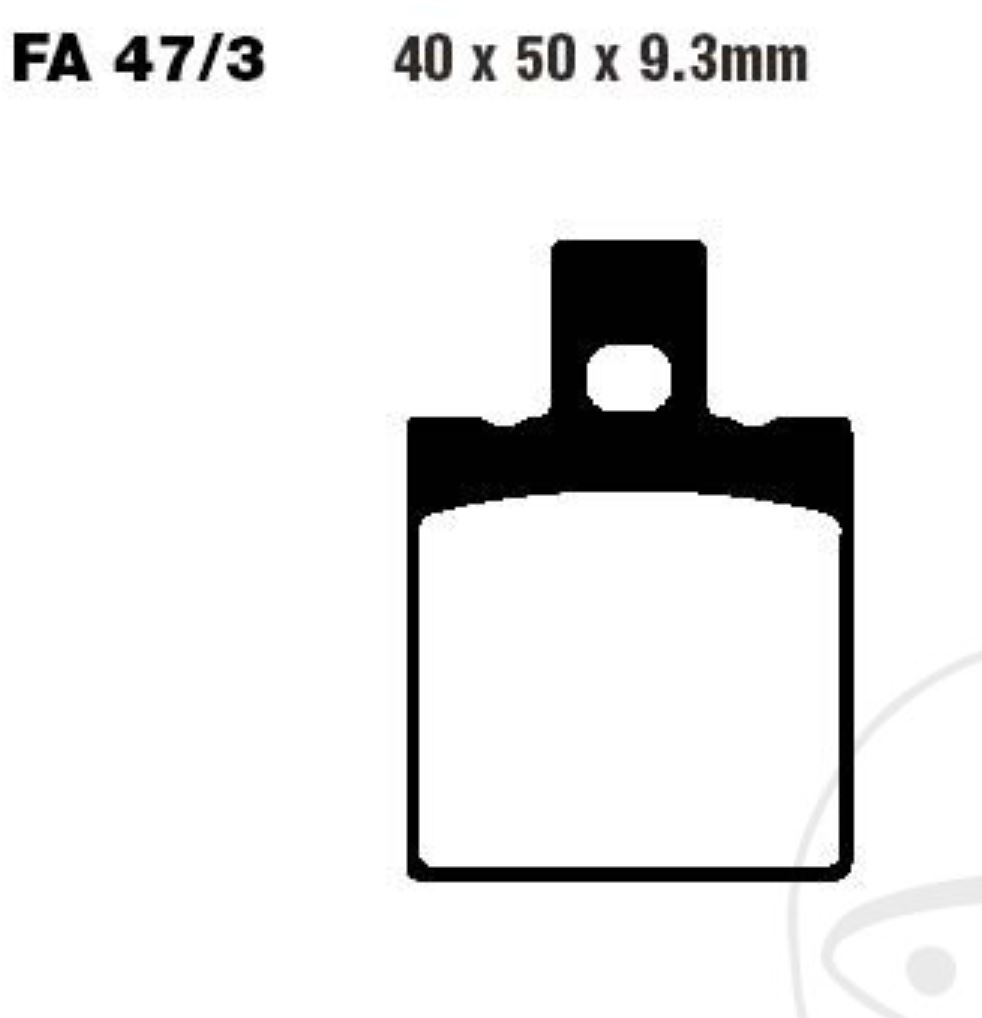 EBC Blackstuff Standard Bremsbeläge FA047/3 für Honda NSR CRM 125 R