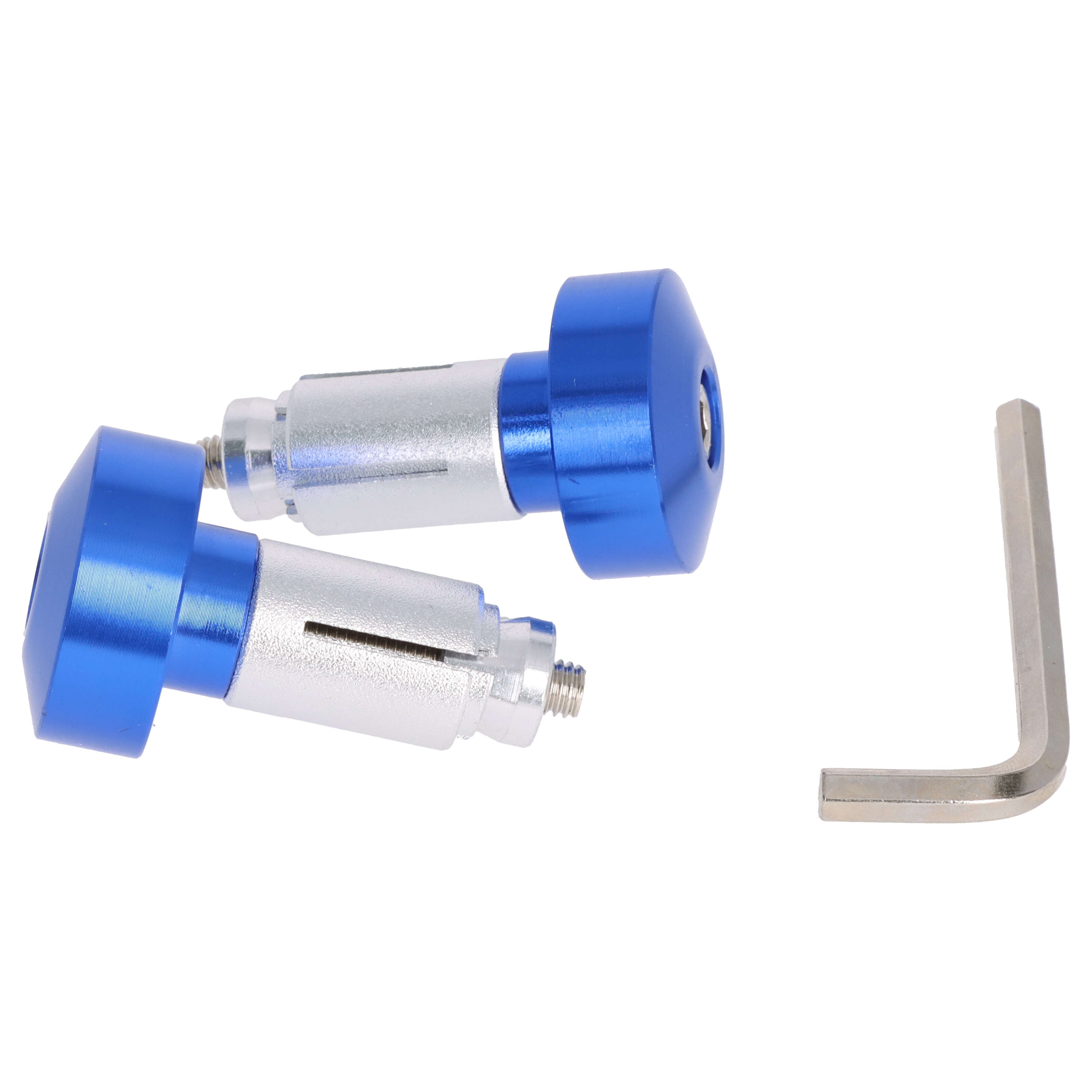 Motorrad Lenkerenden / Lenkergewichte 87g für Lenker 13-19 mm Durchmesser blau