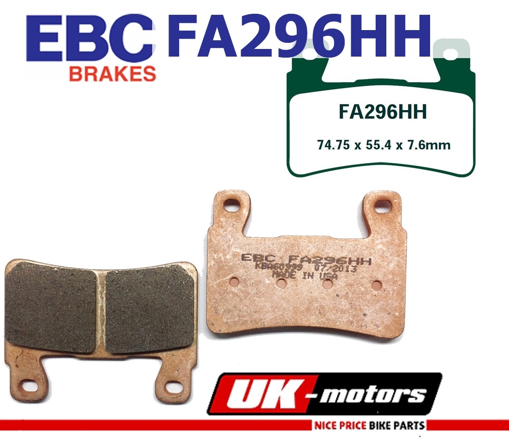 EBC Bremsen Set 2x MD1152X + 2x FA296HH für Honda CBR 600 CB 1300 CBR600 CB1300