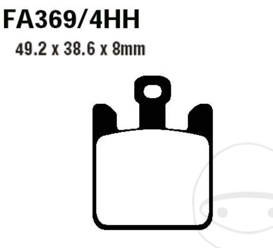 EBC FA369/4HH Bremsbeläge für Suzuki VZ 1600 Kawasaki GSX-R VZ ZX-6R 6RR 10R 12R VN 1600