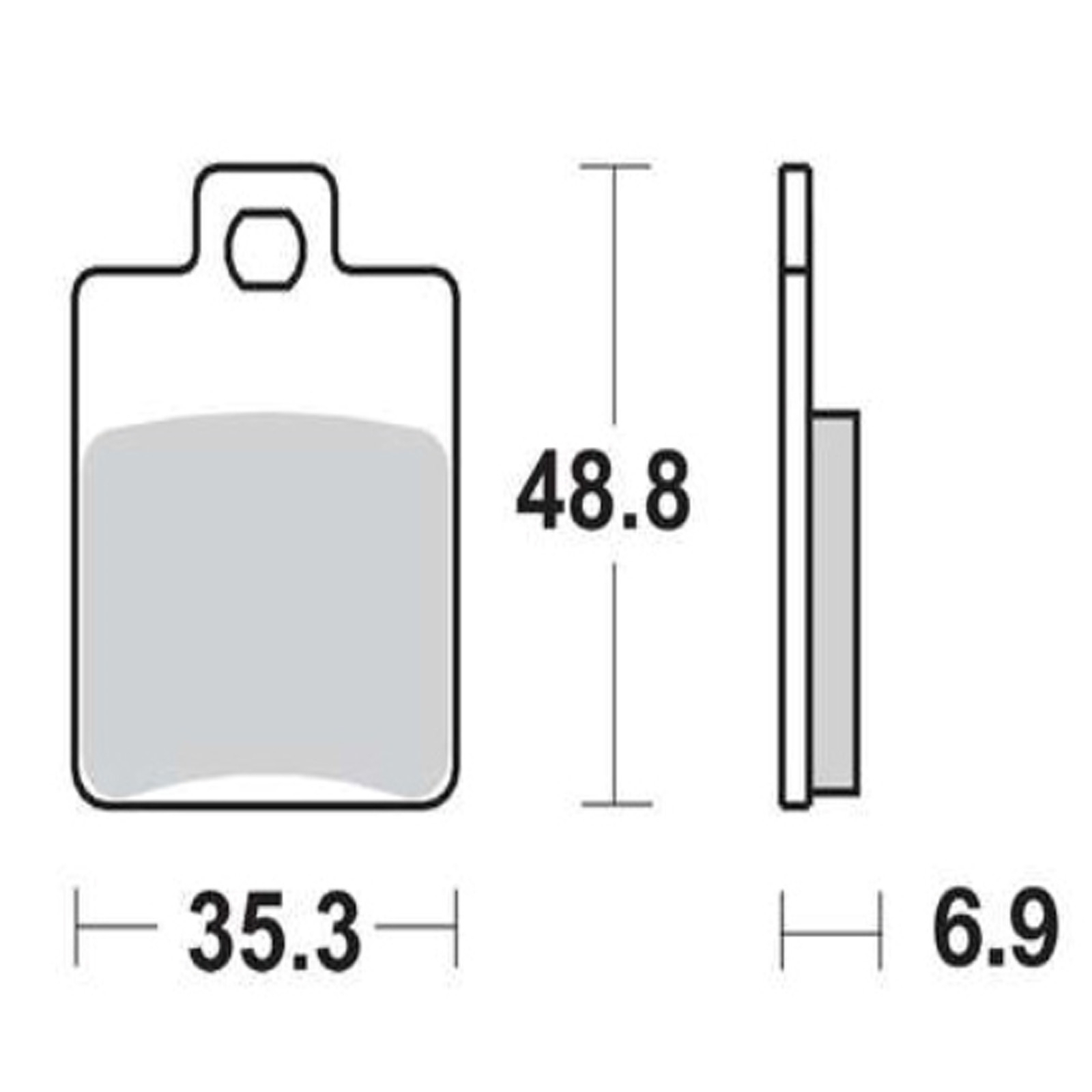 TRW MCB695EC Bremsbeläge für Piaggio MP3 NRG Zip Gilera Runner Peugeot Speedfight Vespa LX PX