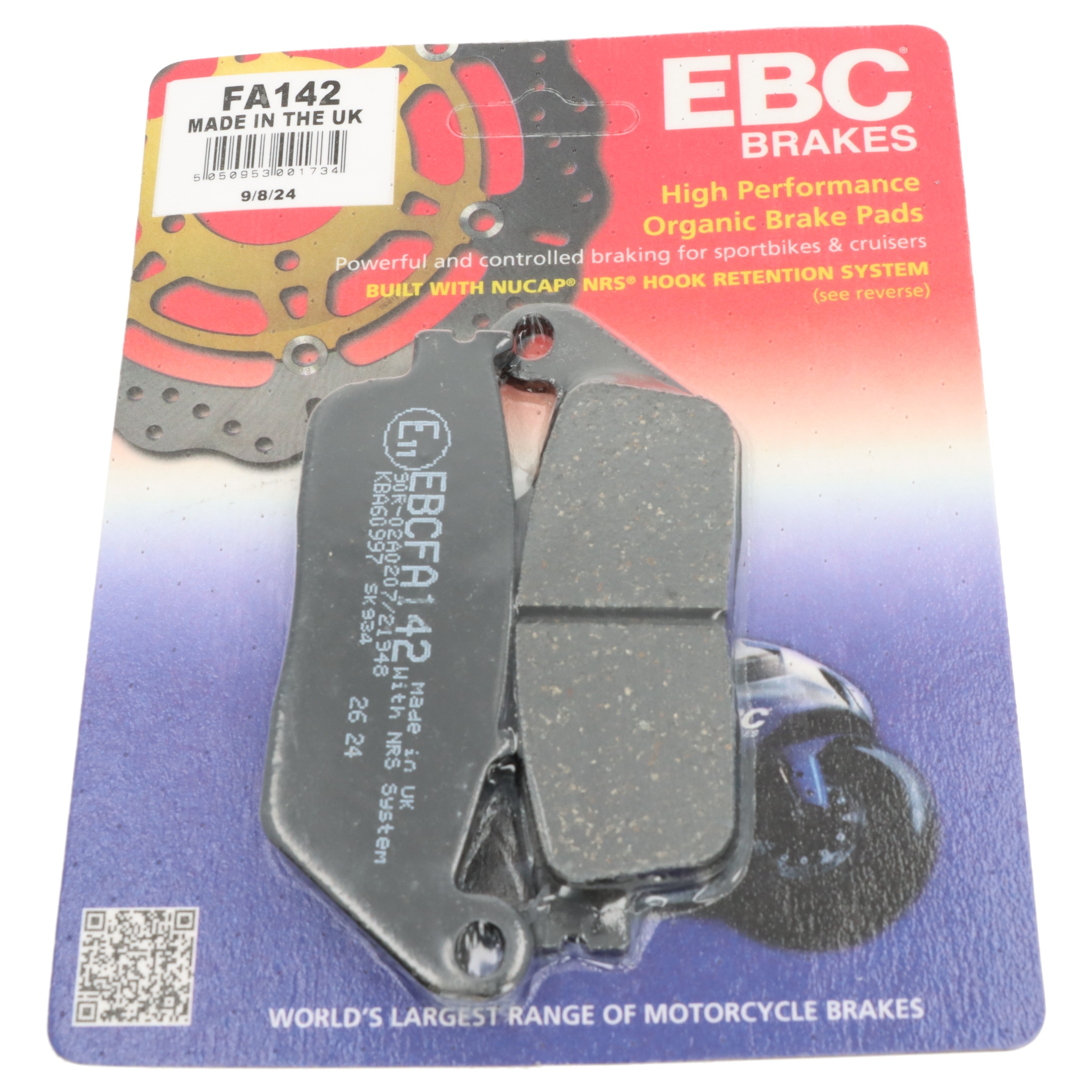 EBC FA142 Bremsbeläge vorne für Honda CB CBR NTV VF VFR Kawasaki Suzuki Triumph Yamaha
