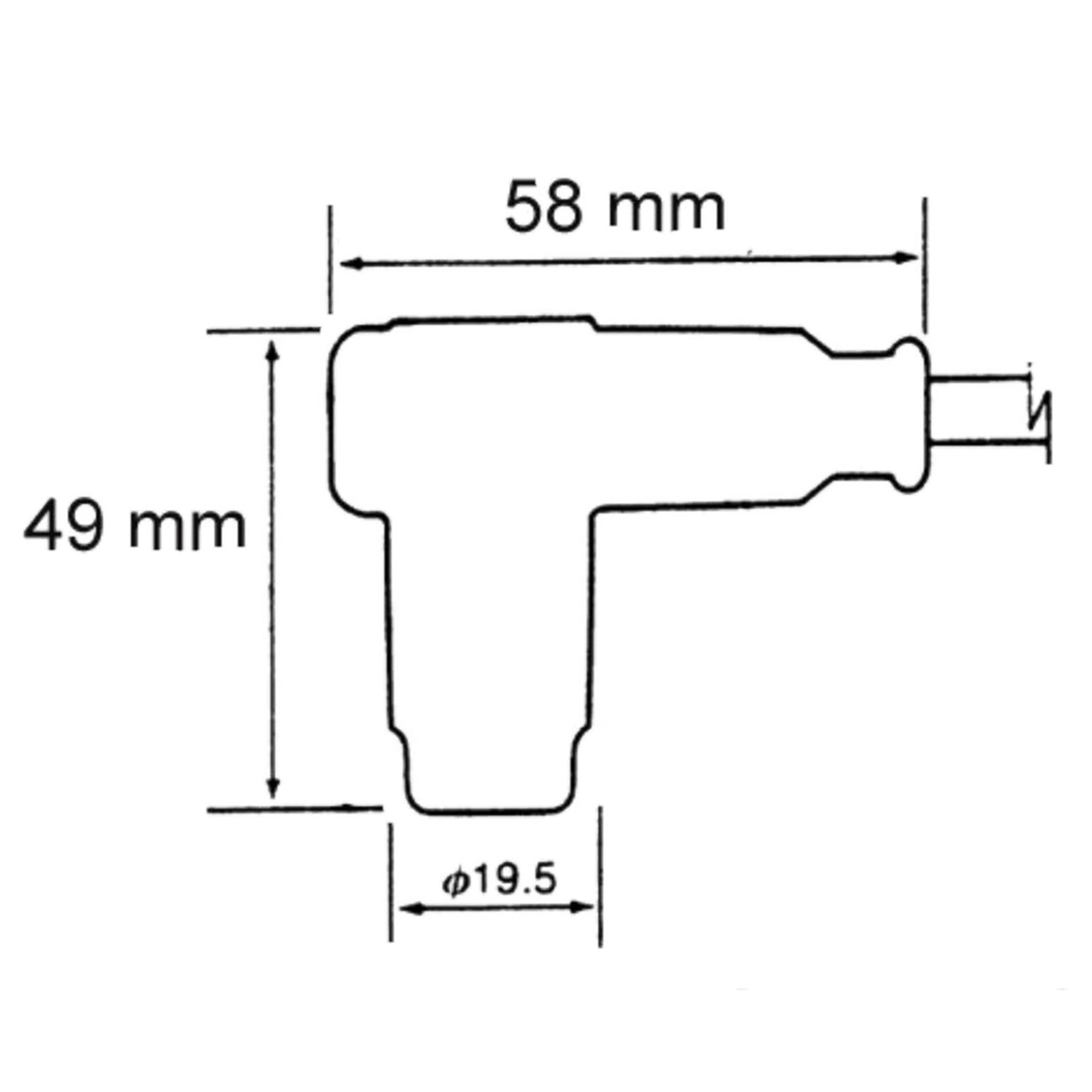 NGK Zündkerzenstecker 8048 für Gas Gas Honda Husqvarna Suzuki Yamaha