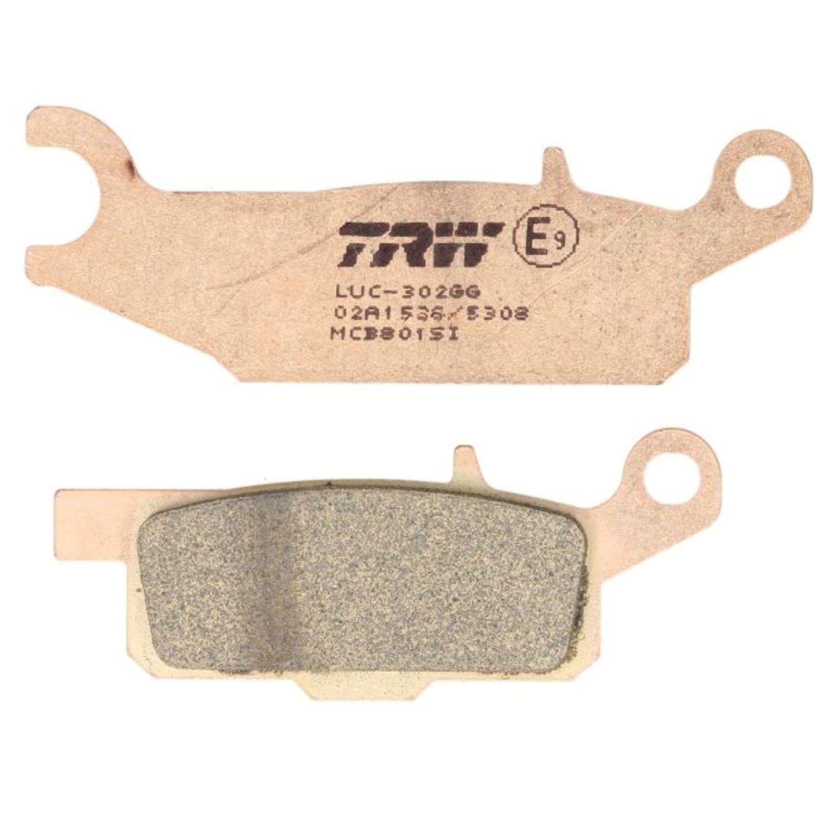 TRW MCB801SI Sintermetall Bremsbeläge vorne links für Yamaha YFM700 Kodiak YFM250 R YFM550 Grizzly