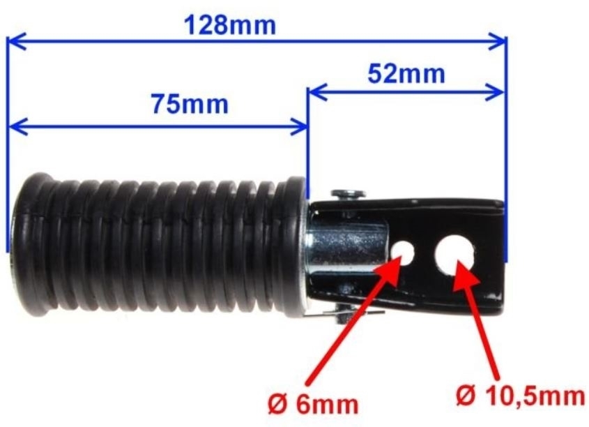 Sozius Fußrasten Beifahrer Fussrasten für Suzuki GN125 GN 125 1994 - 1999