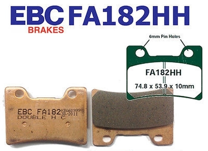Bremsbeläge für Yamaha FZR 1000 Genesis Exup 3LE 91-93 EBC Sintermetall FA182HH