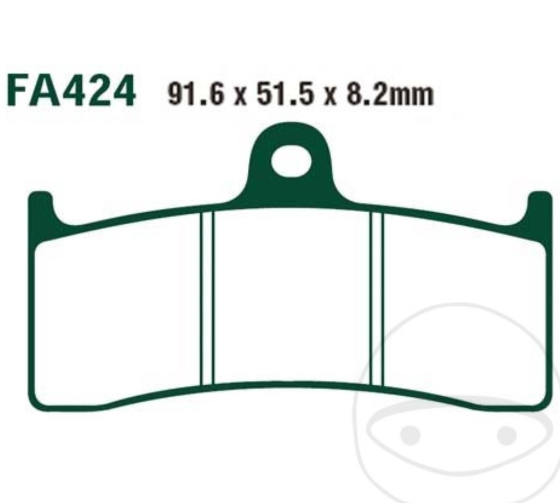 EBC Bremsbelagsatz für Honda CB 1300 F Super Four SC40 1999 - 2001 vorne + hinten