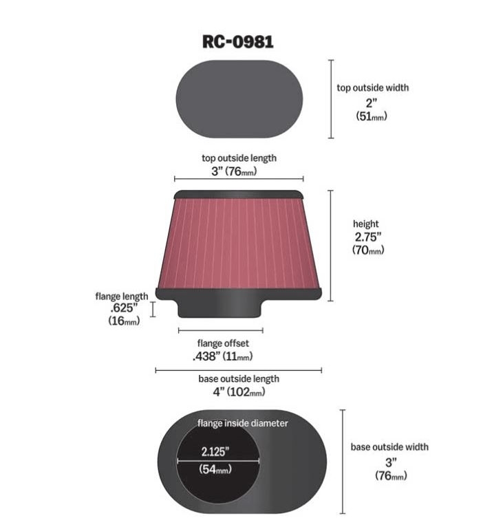 K&N Sportluftfilter RC-0981