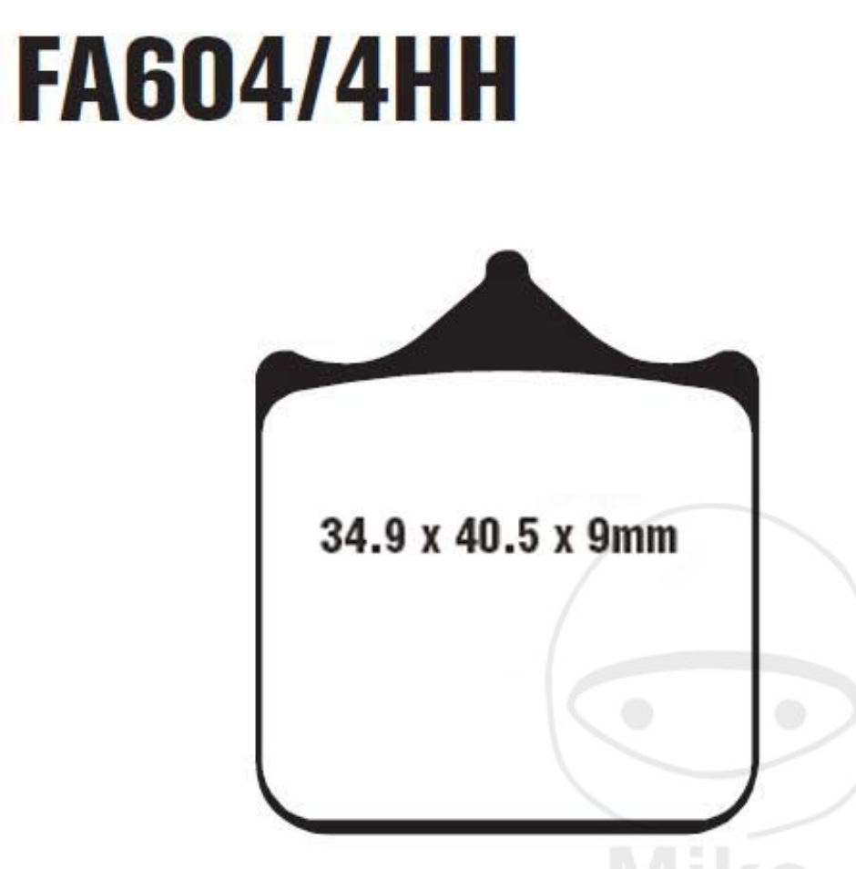 EBC Race Bremsbeläge GPFAX604/4HH für Triumph Speed Triple 1050 EFI BMW S 1000