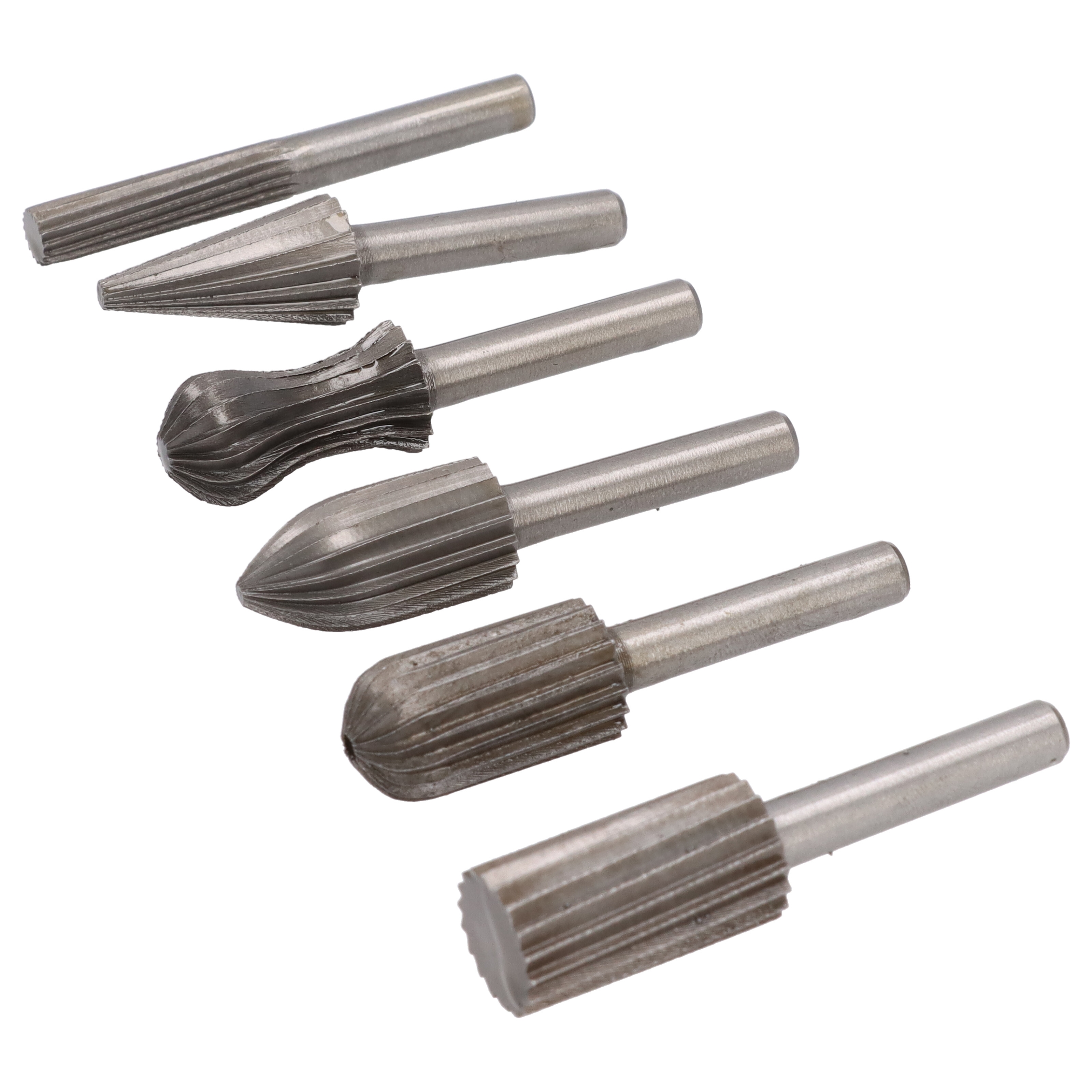 6tlg Set Frässtift Hartmetallfräser Wolframcarabid Fräser HM Schaftfräser 6mm