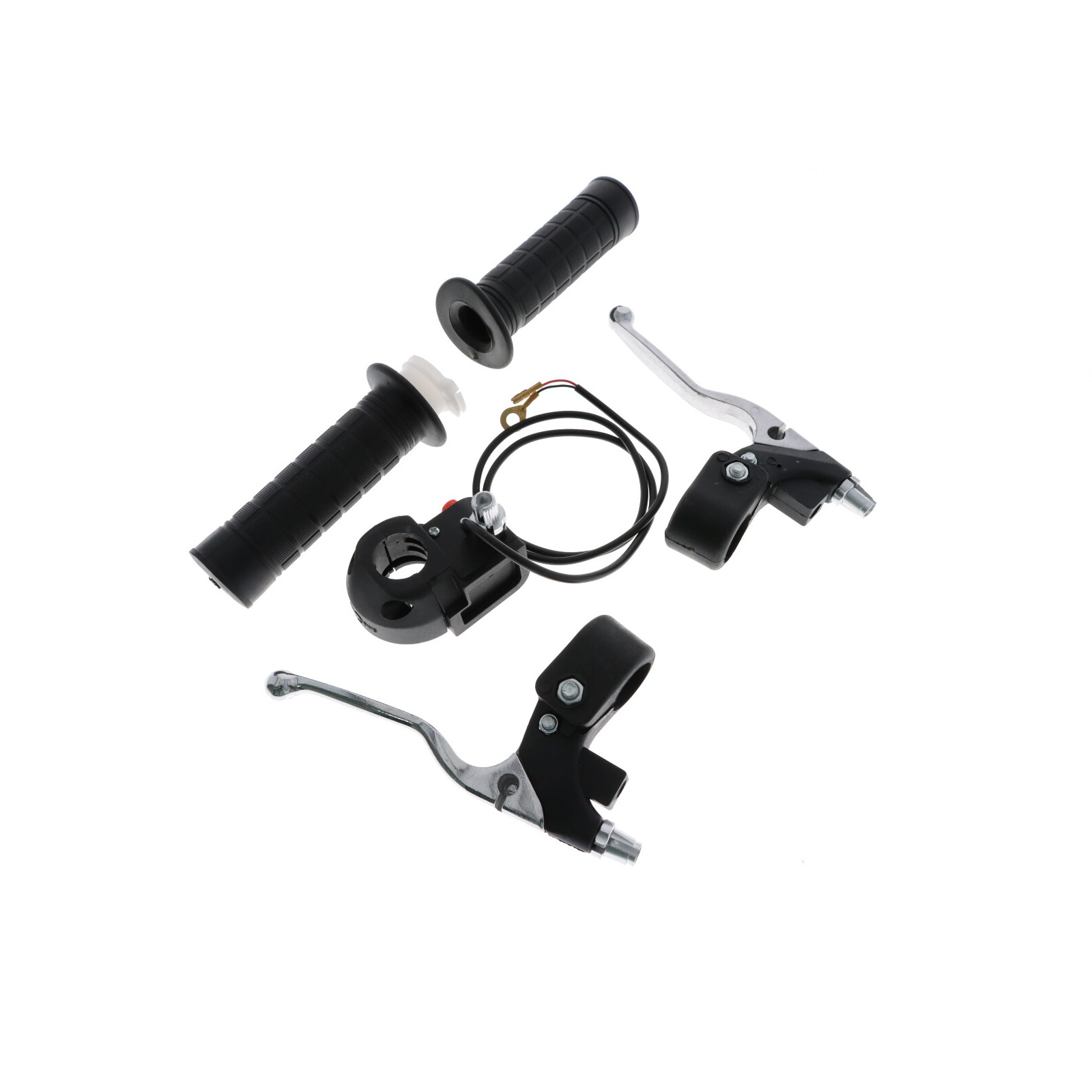 Drehgriff Satz Gasgriff für Dirt Bike QUAD ATV Pocket Bike Bremshebel Griffgummis Gaszug