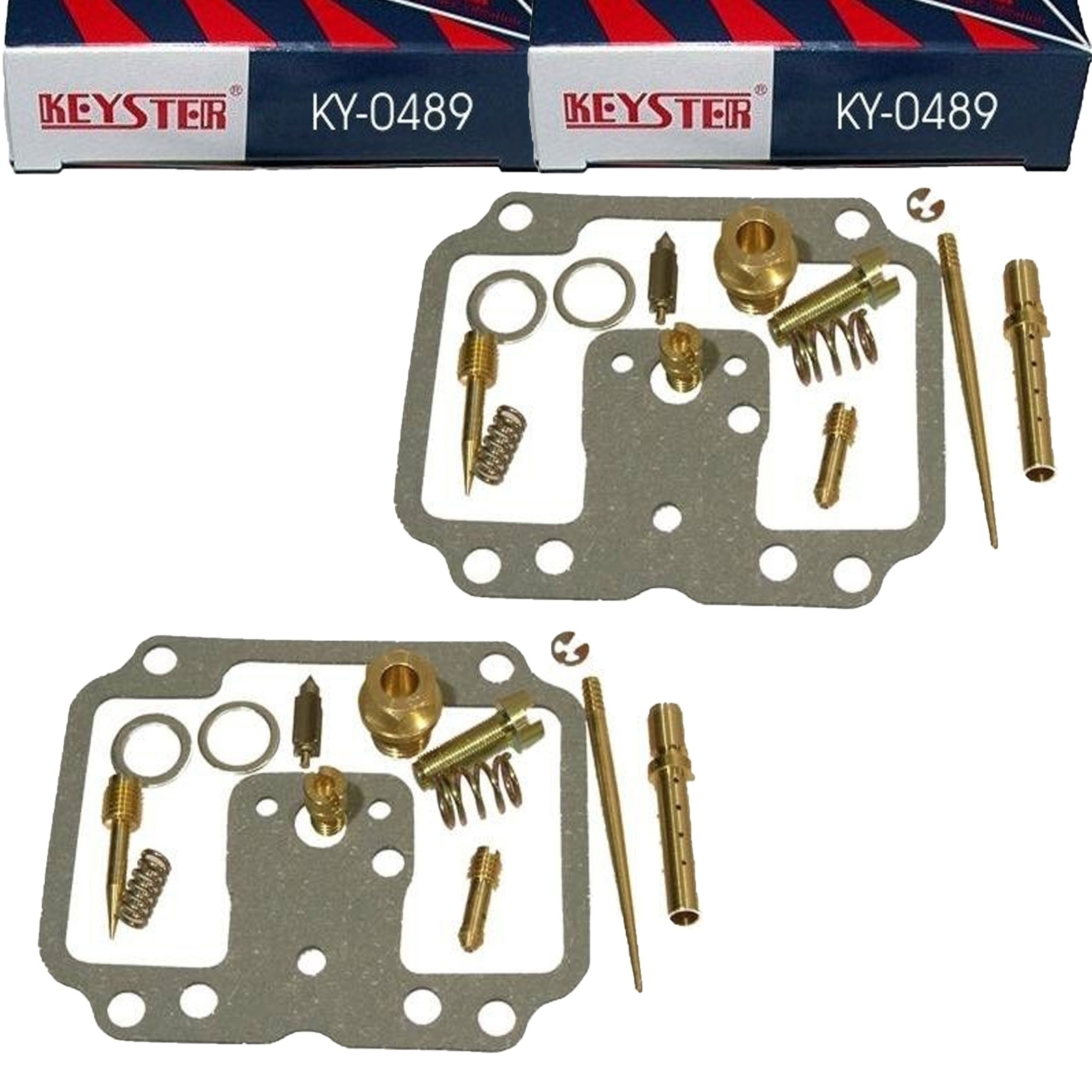 2x Keyster KY-0489 Vergaser Reparatursatz für Yamaha XS650 1975 - 1976 Typ 447