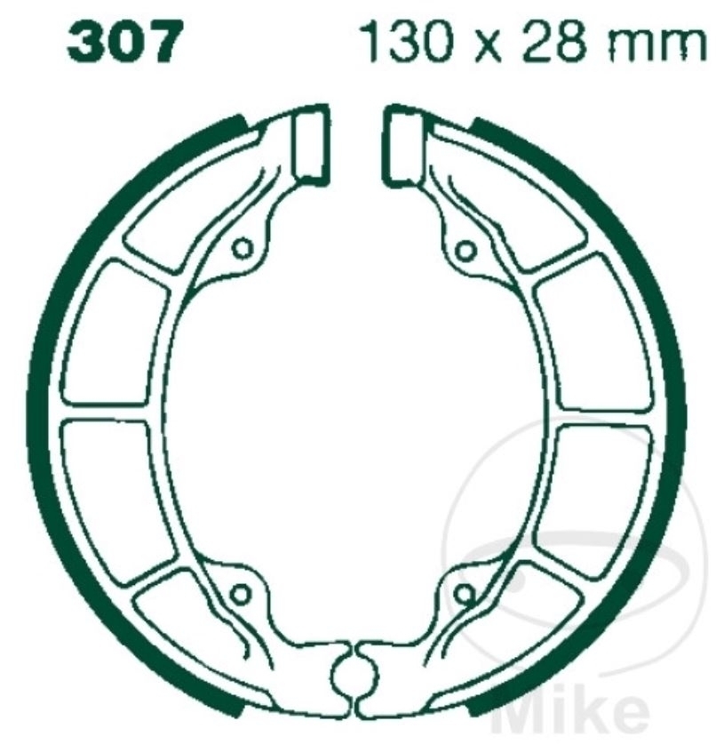 Bremsbacken mit Feder H307 130x25mm für Arctic Cat Y-12 Polaris Predator Outlaw