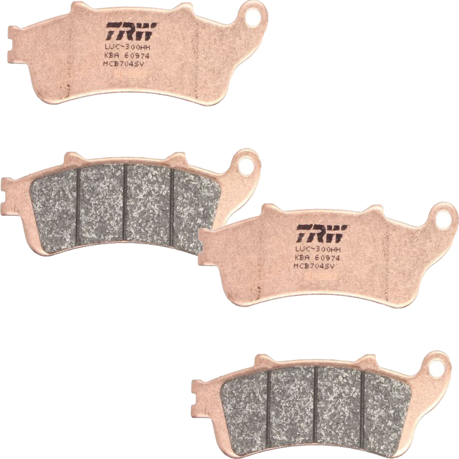 TRW MCB704SV Sintermetall Bremsbelagsatz vorne für Honda CBR1100XX NT650V Deauville XL1000V Varadero