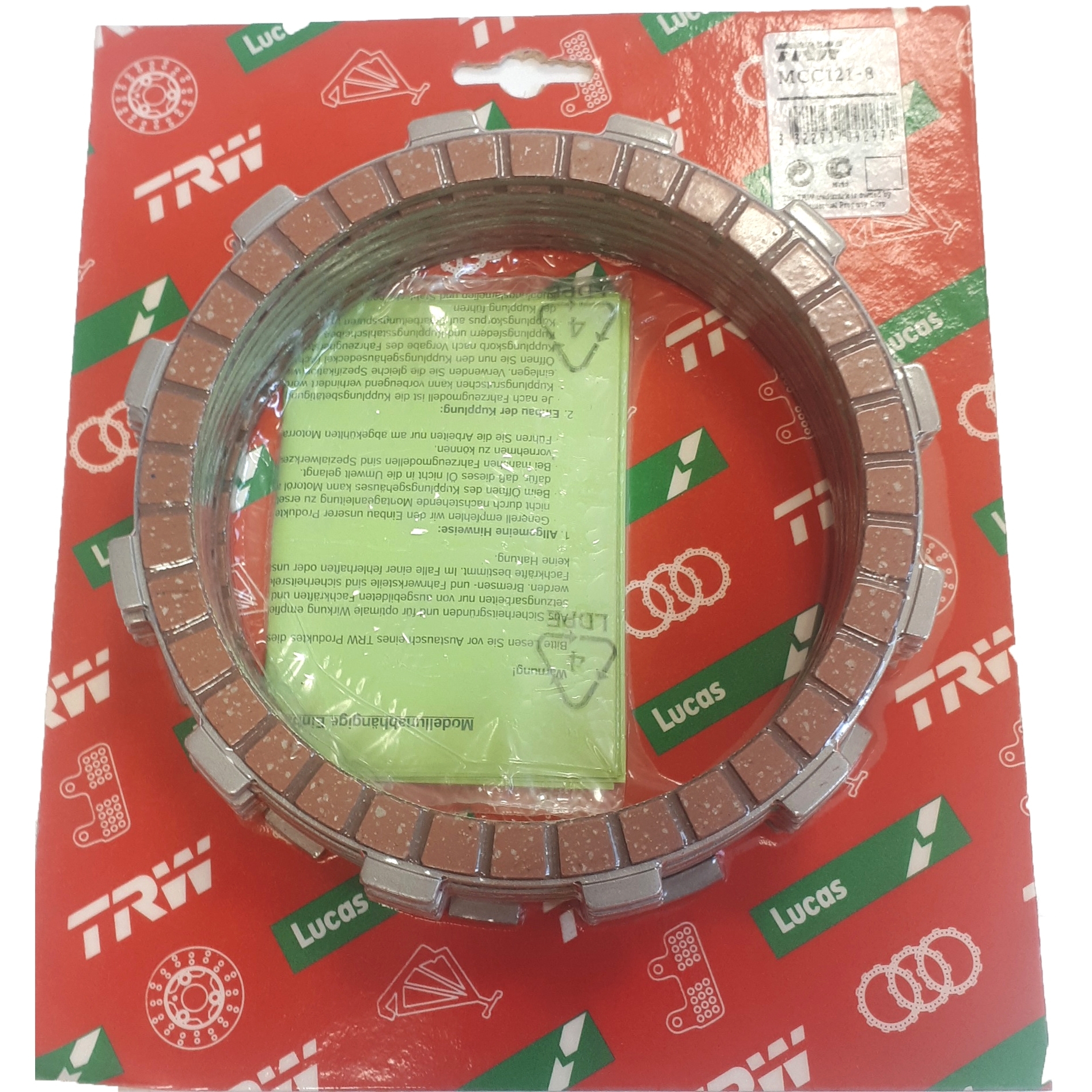 Kupplungslamellen MCC121-8 für Honda CB750 900 1100 GL1800 VF1100 VT1300 VTX1300