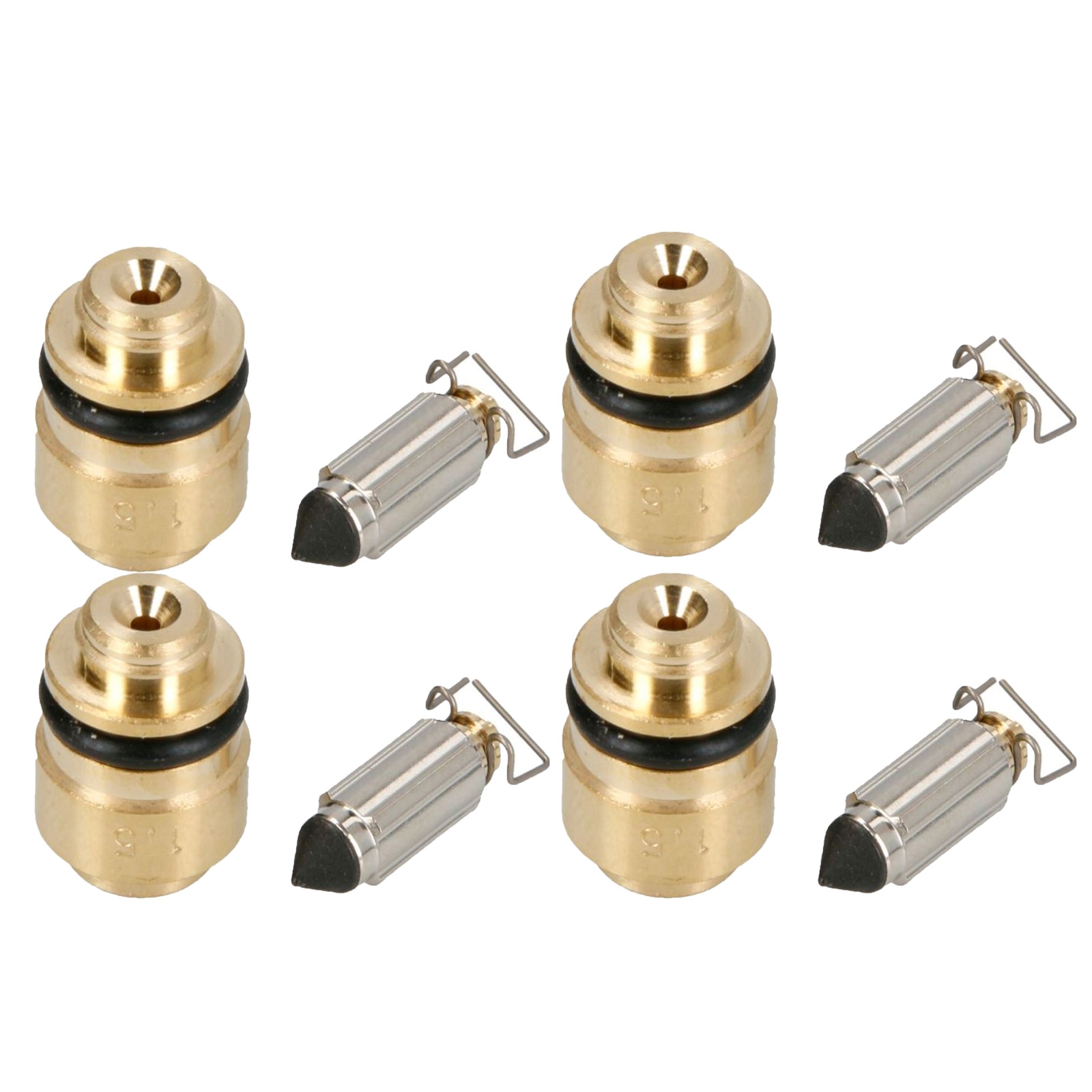 4x Tourmax FVS-213 Schwimmernadel mit Sitz für Suzuki GSX-R Kawasaki ZX 6 R Yamaha FZS YZF