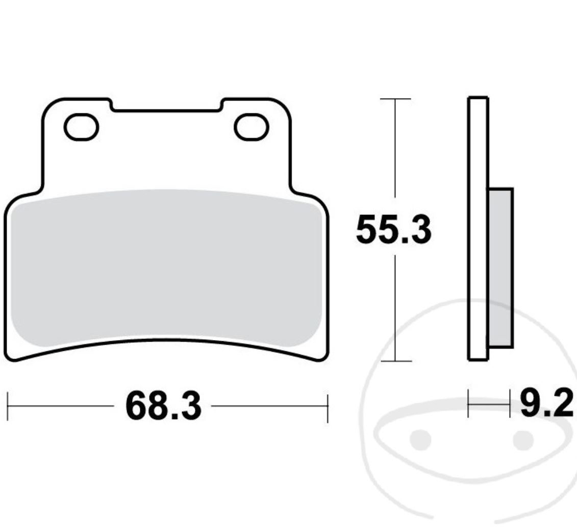 TRW Bremsbeläge MCB785SV Aprilia RS 125 Shiver Dorsoduro 750 Mana 850