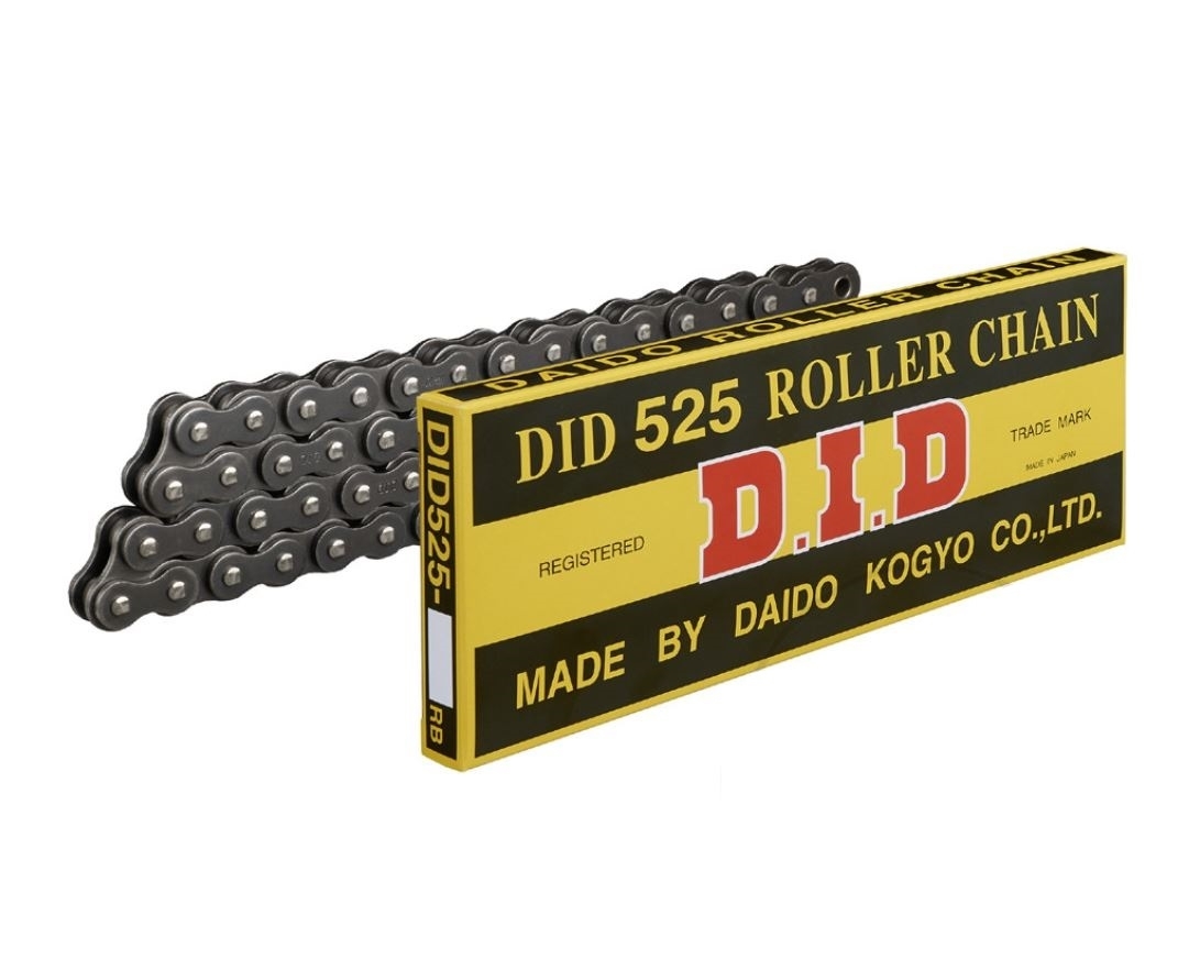 DID Standard Motorradkette 525 Teilung 108 Glieder offen +Clipschloss