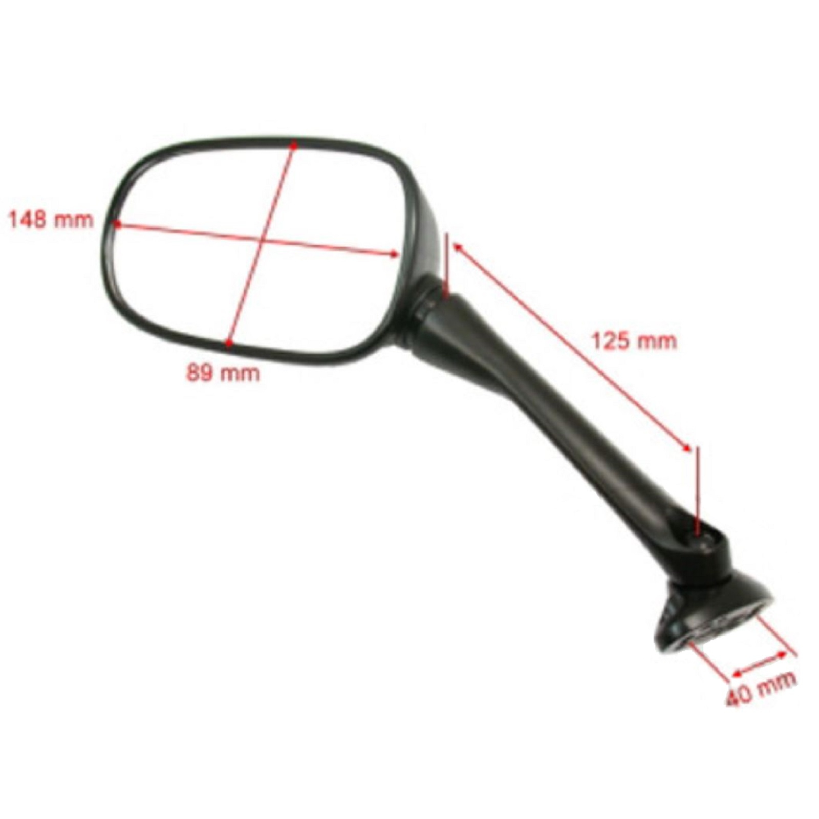 JMP Rückspiegel Paar für Honda CBF 1000 2006 - 2016 CBF 600 S SA 2006 - 2013 ZDC