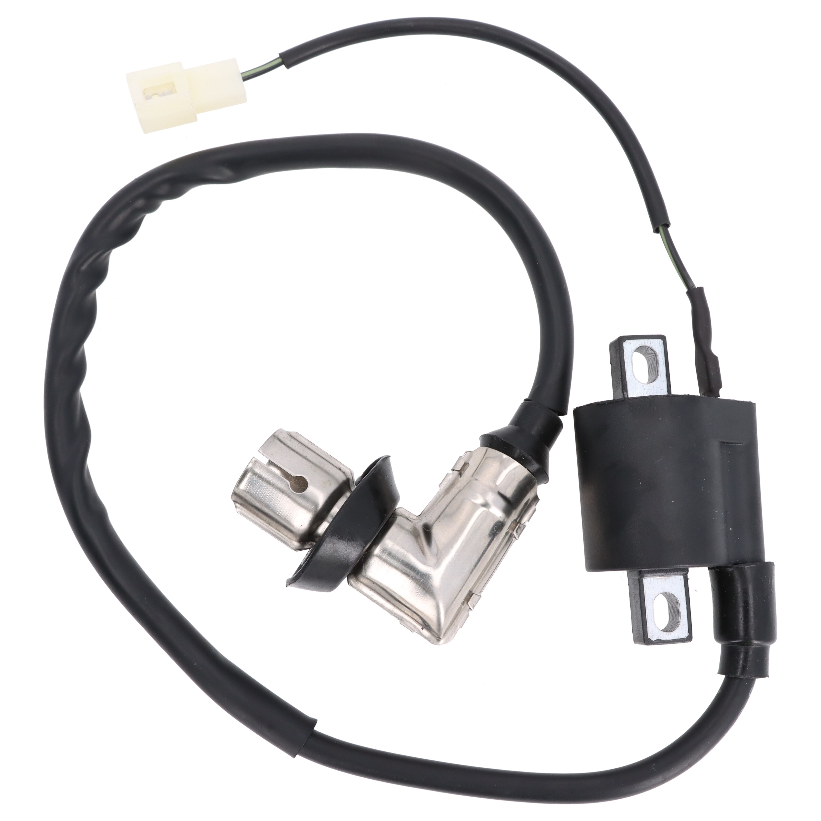 Zündspule mit Kerzenstecker für 2-Takt Scooter | Roller | Quad | ATV