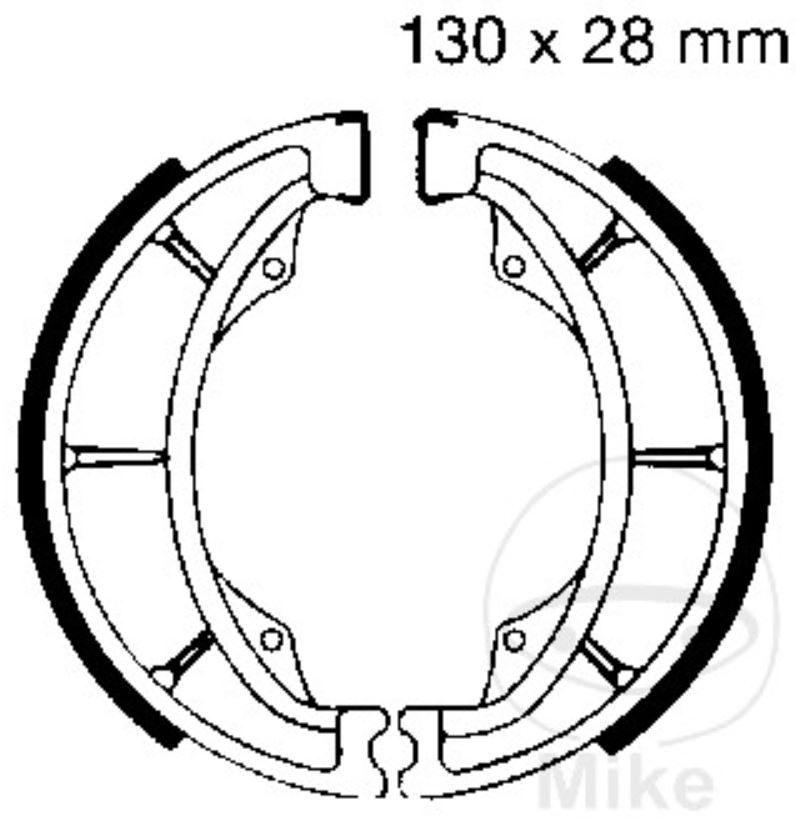 EBC Bremsbacken ohne Federn für Hyosung GA GF GS XRX RT GV RTV 125