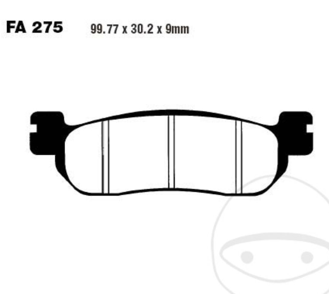 EBC Bremsbeläge FA275 für Yamaha TW YZF-R6 YZF-R1 XG 125 200 250 H N E